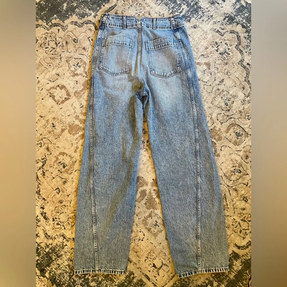 Apiece Apart Blue Wide Leg Jeans - Picture 6 of 10